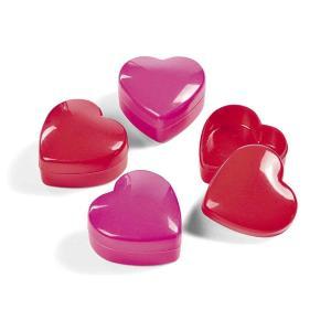 heart shape lip balm containers