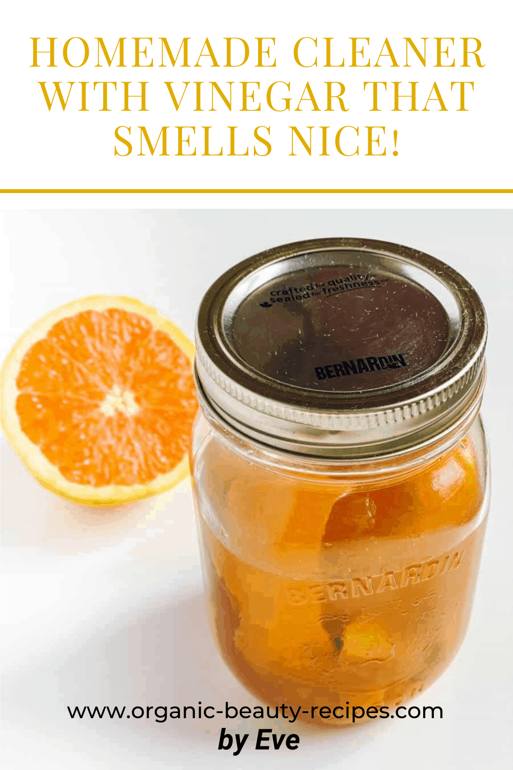 Homemade Cleaner With Vinegar That Smells Nice!